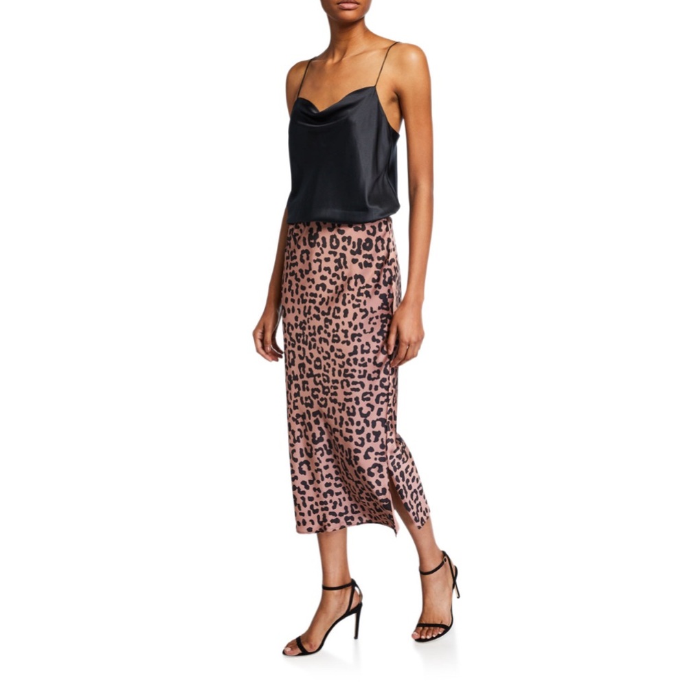 Cami NYC The Jessica Midi Skirt in Graphic Leopard Size 6